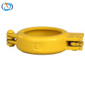 Fixable bolt clamp for concrete pump pipe Schwing spare parts snap joint coupling JUNJIN Kyokuto